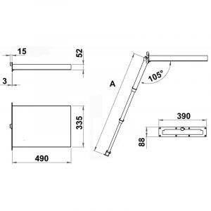SCALETTA INOX AD INCASSO 4 gr. - immagine 3